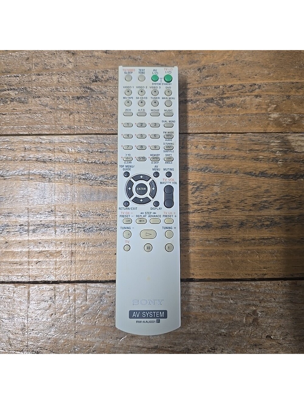 Sony RM-AAU001 OEM Remote Control For AV System STR-DE598 STR-DV10